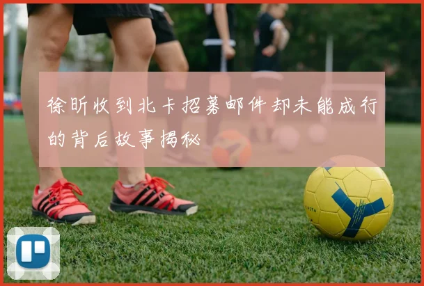 徐昕收到北卡招募邮件却未能成行的背后故事揭秘